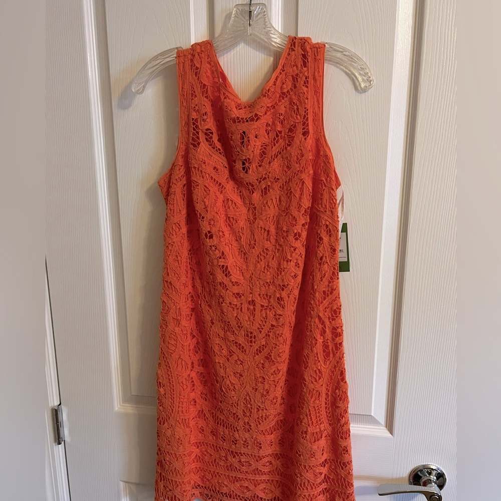 Lilly Pulitzer sleeveless dress. Sunset orange. Size M.